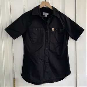 Carhartt Womens workwear button down t shirt black
